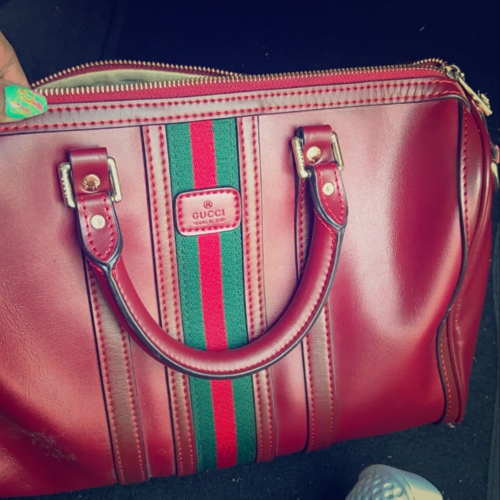 Vintage Red Gucci Bag